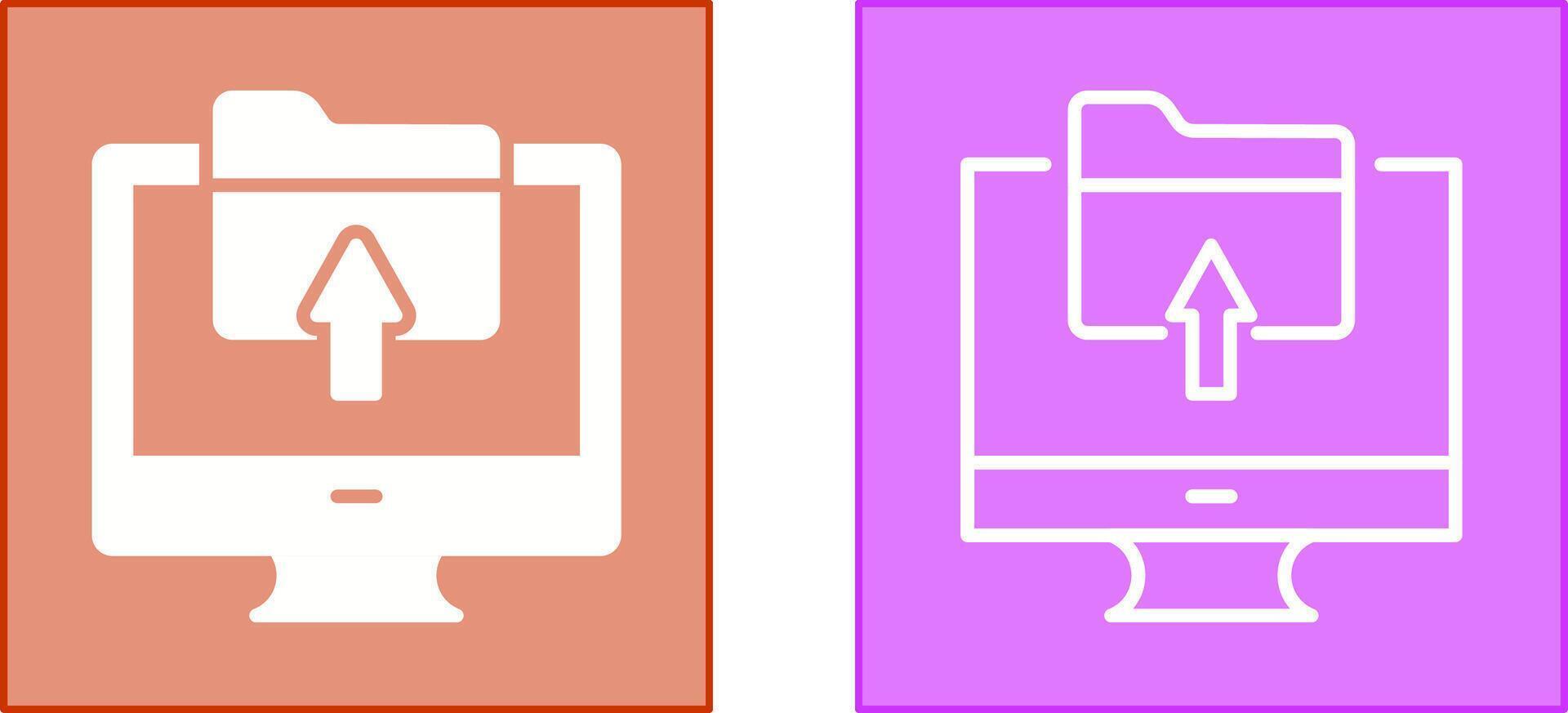 Upload Icon Design vector