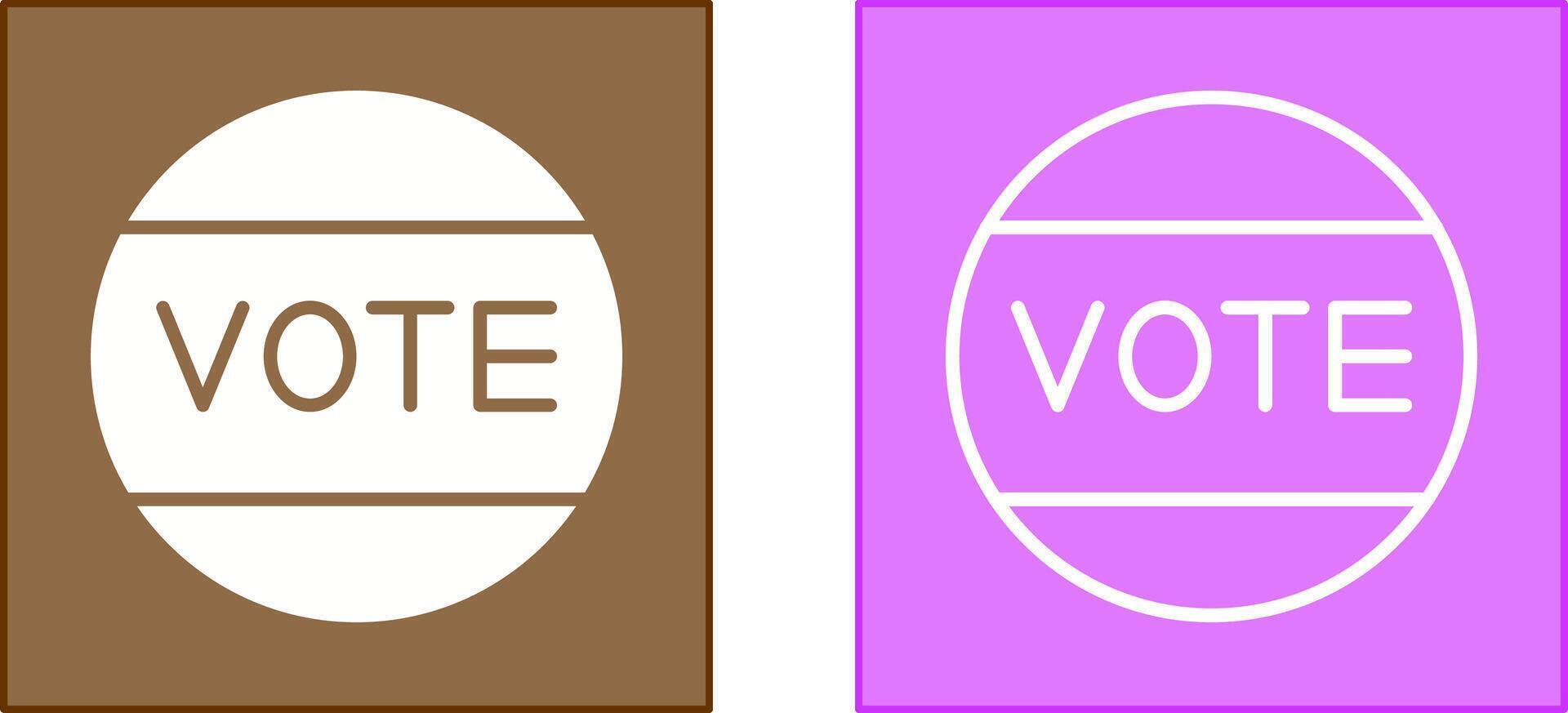 Vote Icon Design vector