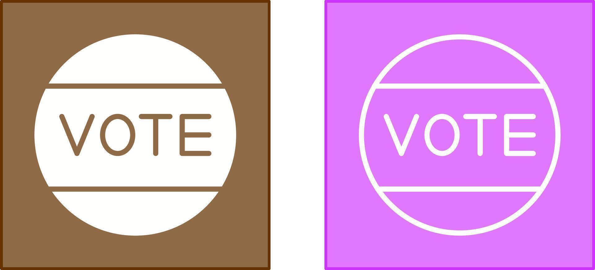 diseño de icono de voto vector