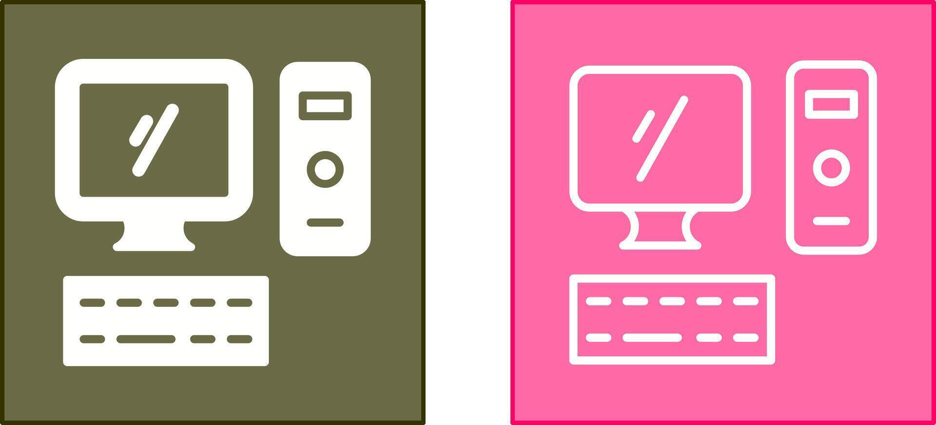 Computer Icon Design vector