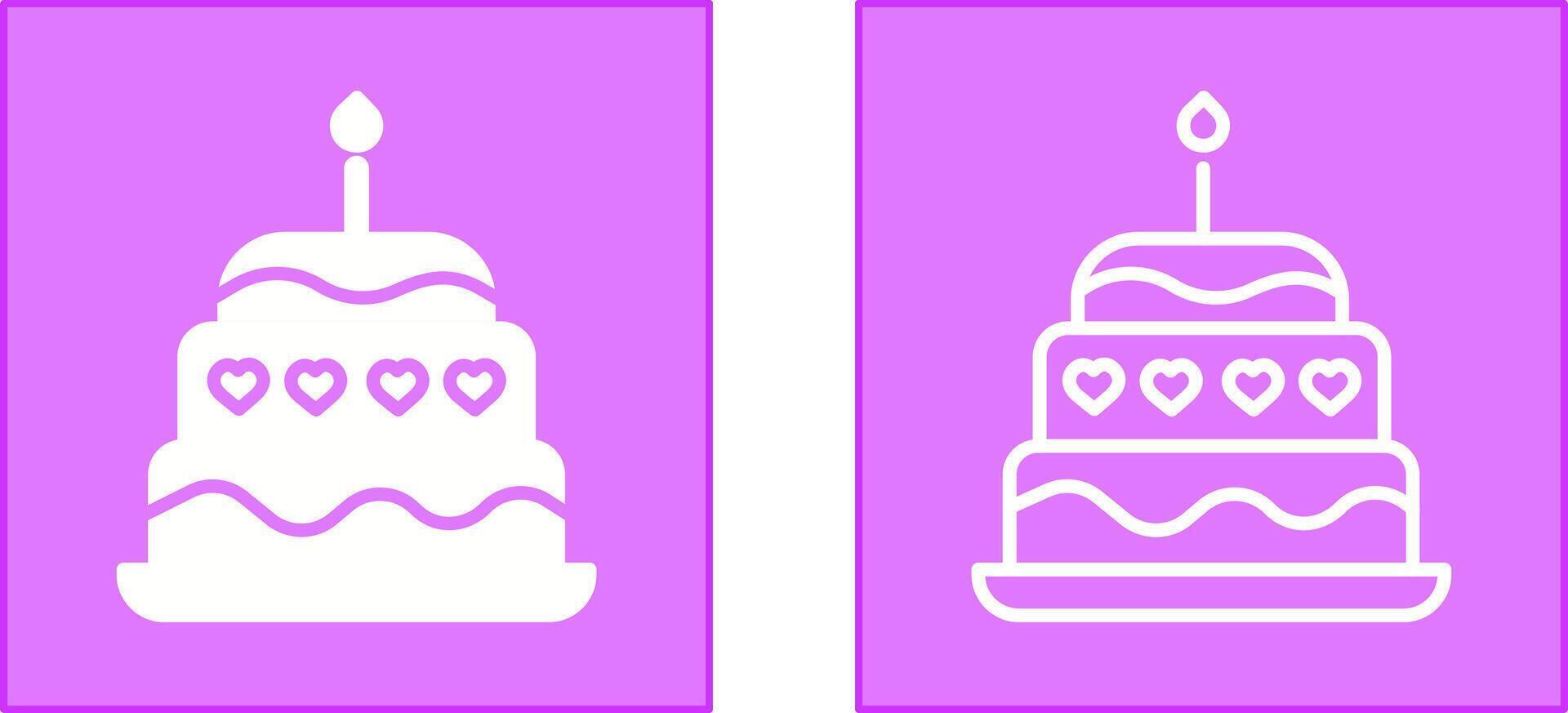 Cake Icon Design vector