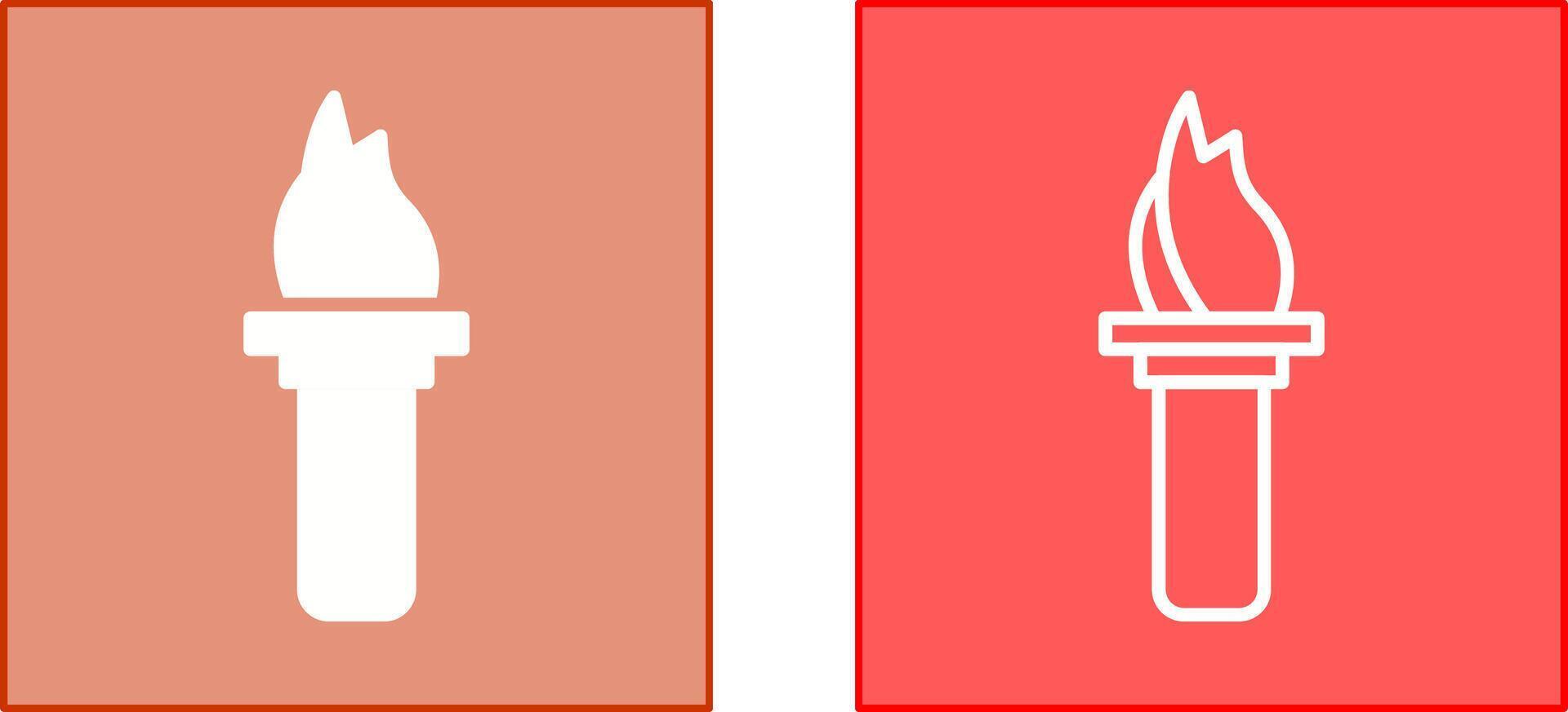 Torch Icon Design vector
