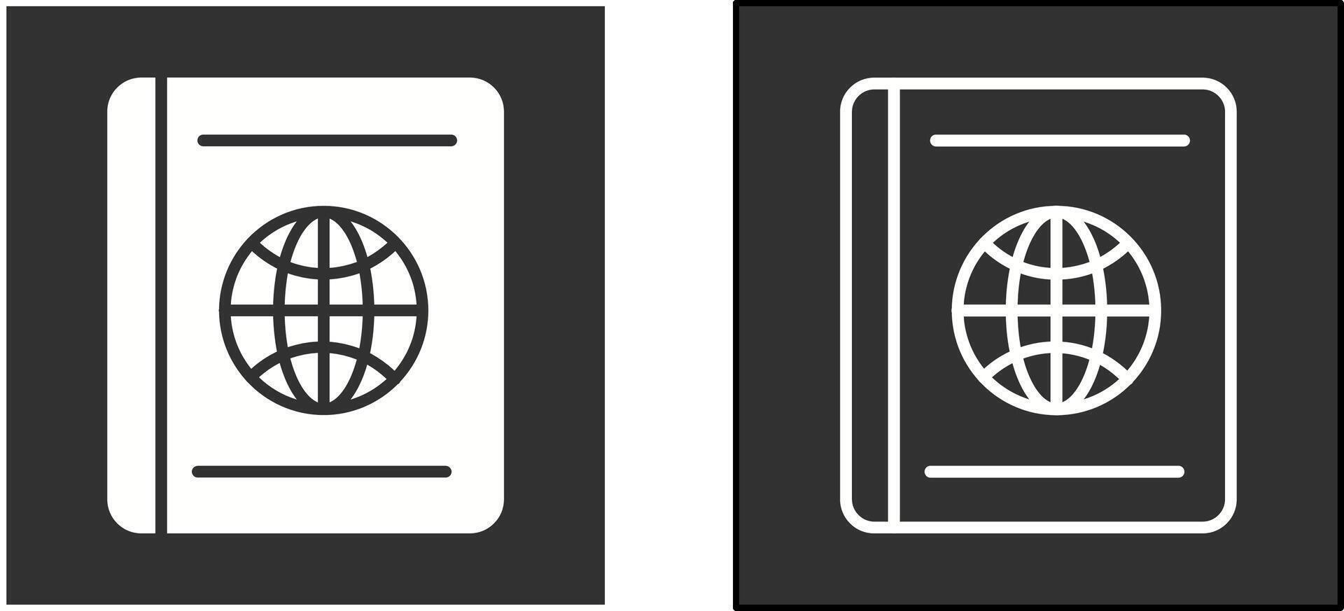 Passport Icon Design vector