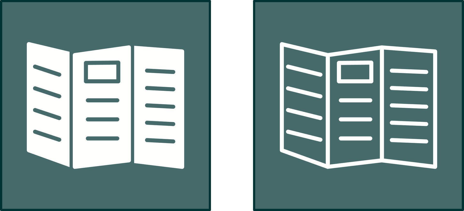 Brochure Icon Design vector