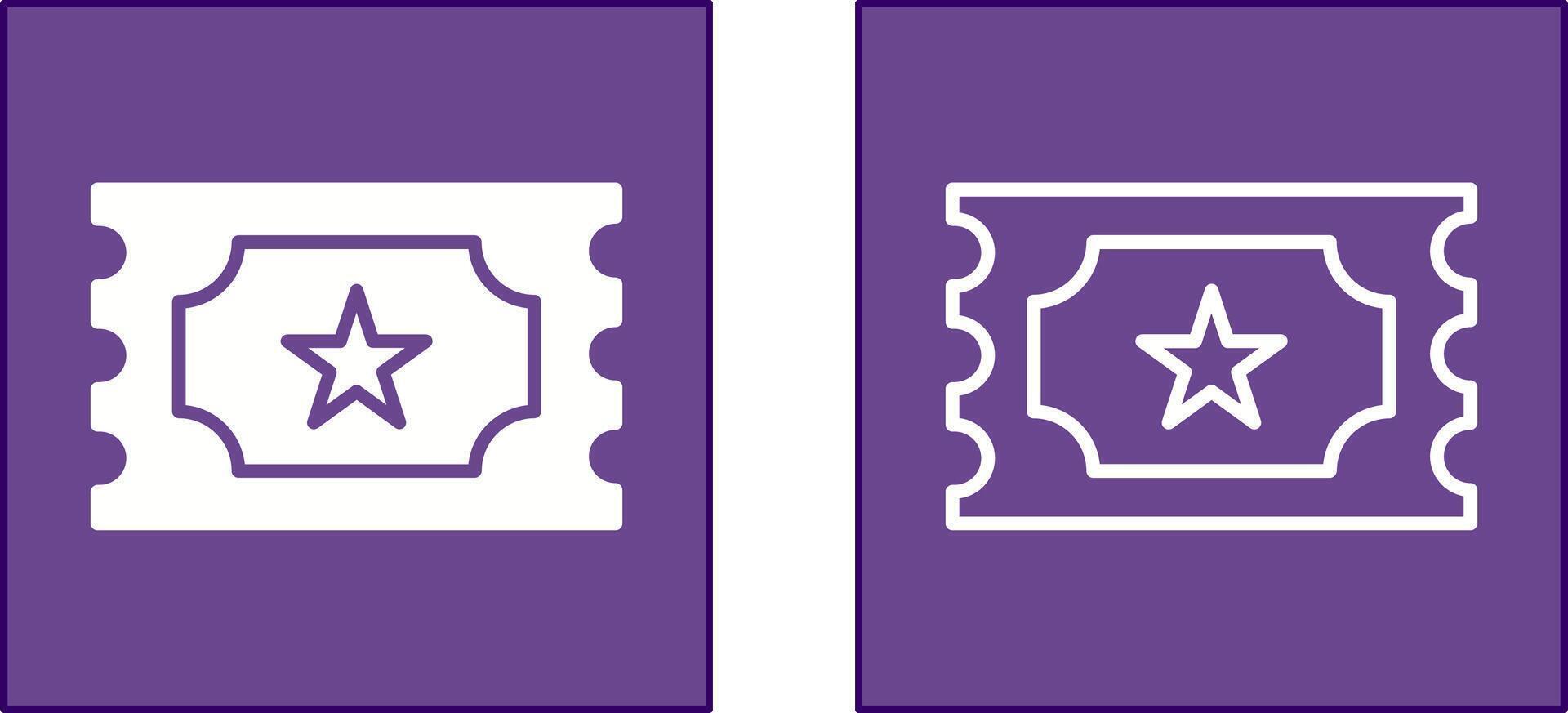 Tickets Icon Design vector