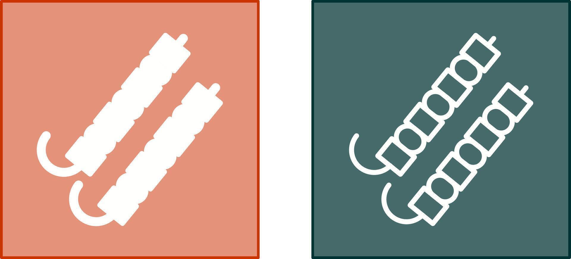 Skewer Icon Design vector