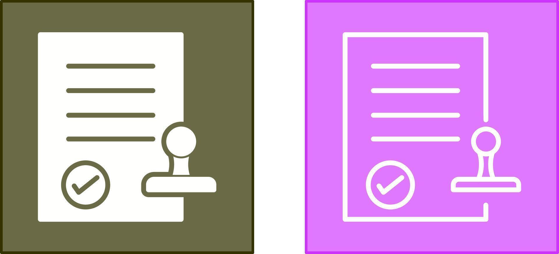 Stamp Icon Design vector