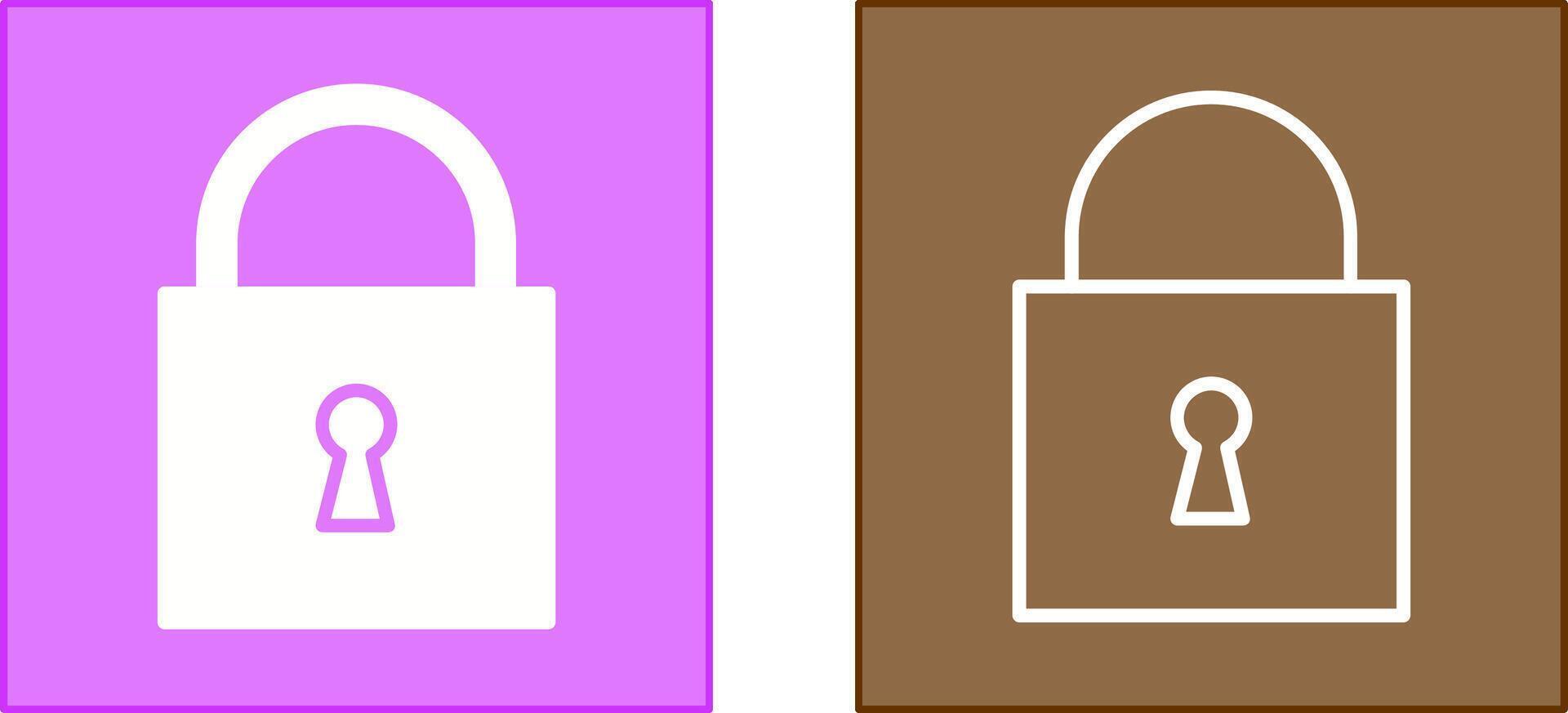 Padlock Icon Design vector