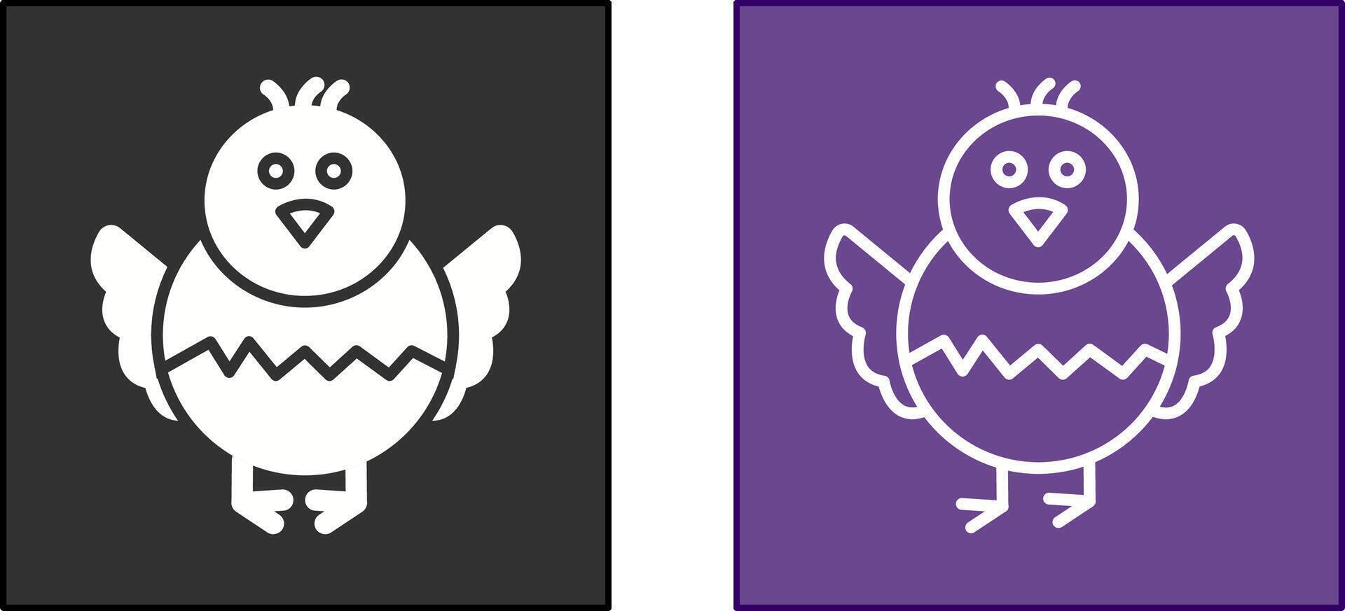 Chick Icon Design vector