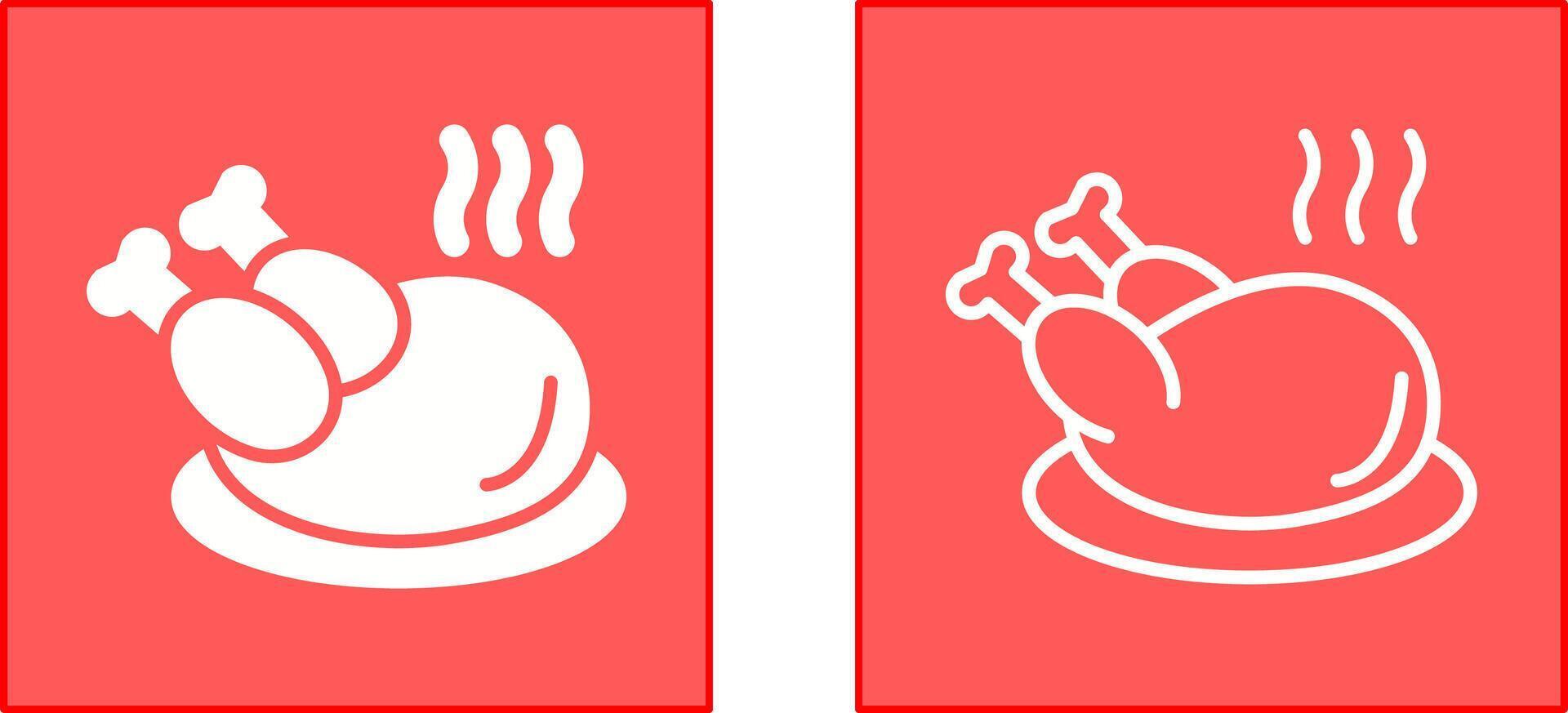 Chicken Icon Design vector