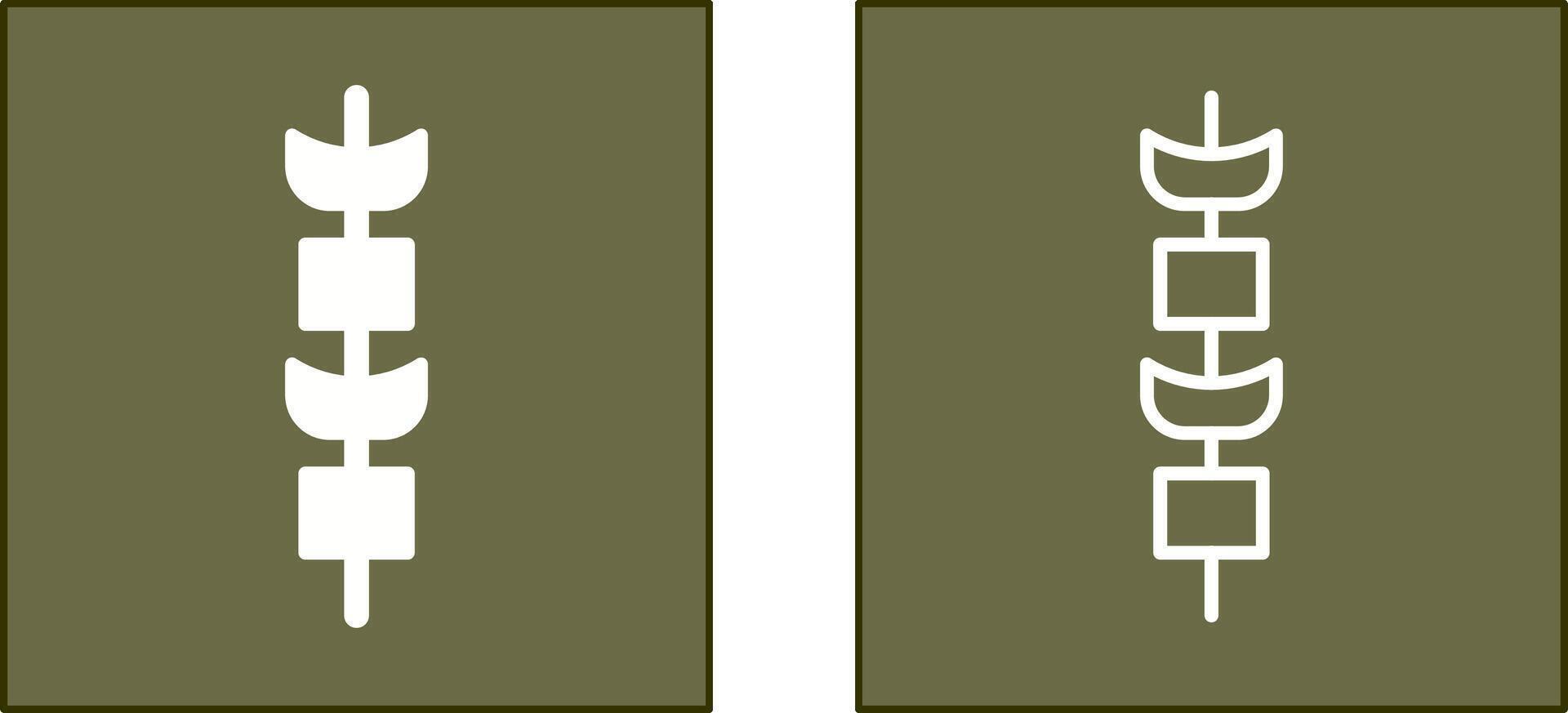 Kebab Icon Design vector