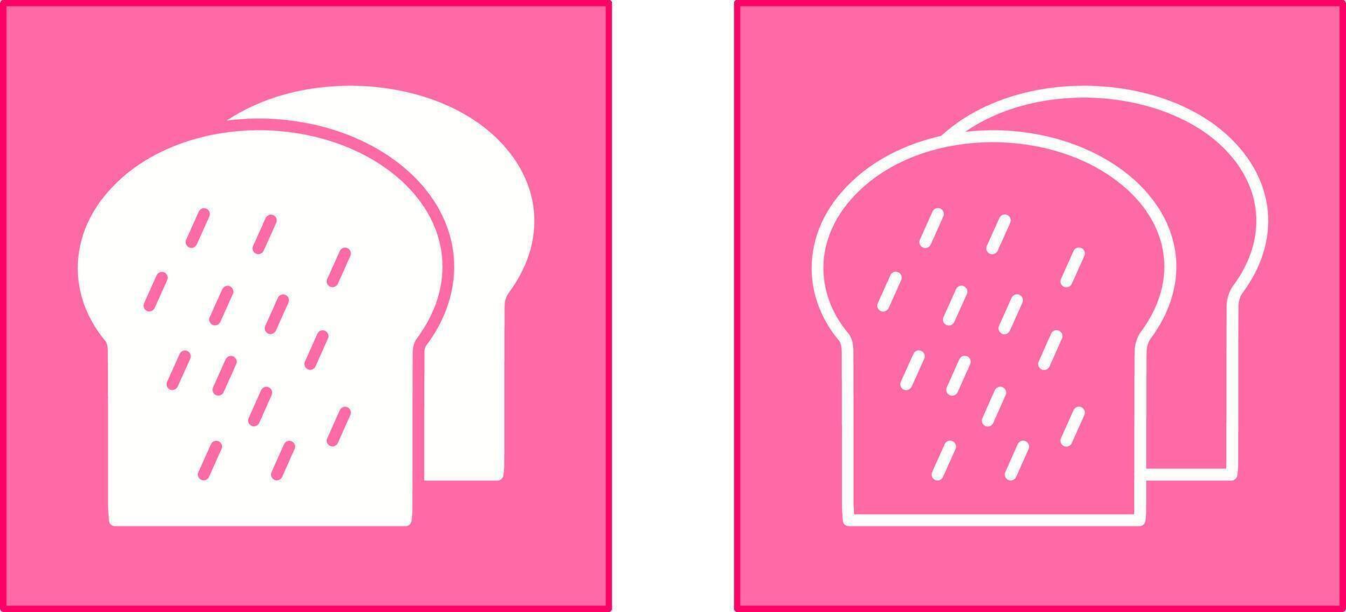 Toast Icon Design vector