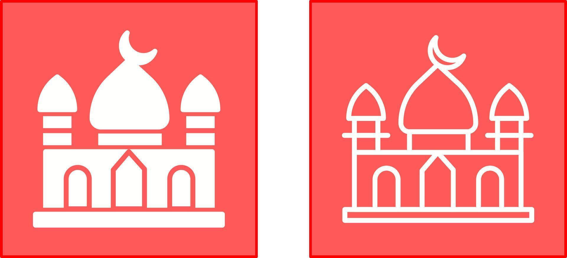 diseño de icono de mezquita vector