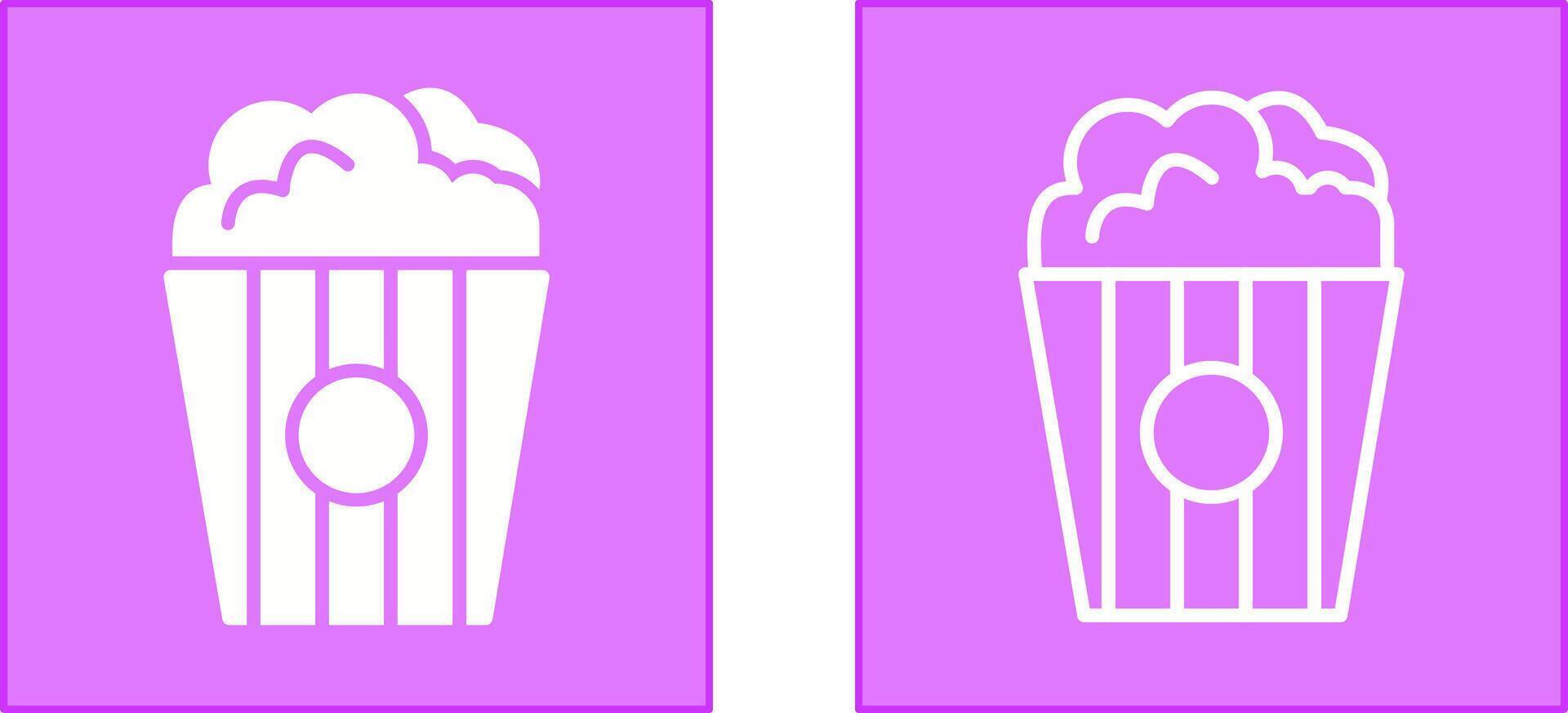 Popcorn Icon Design vector