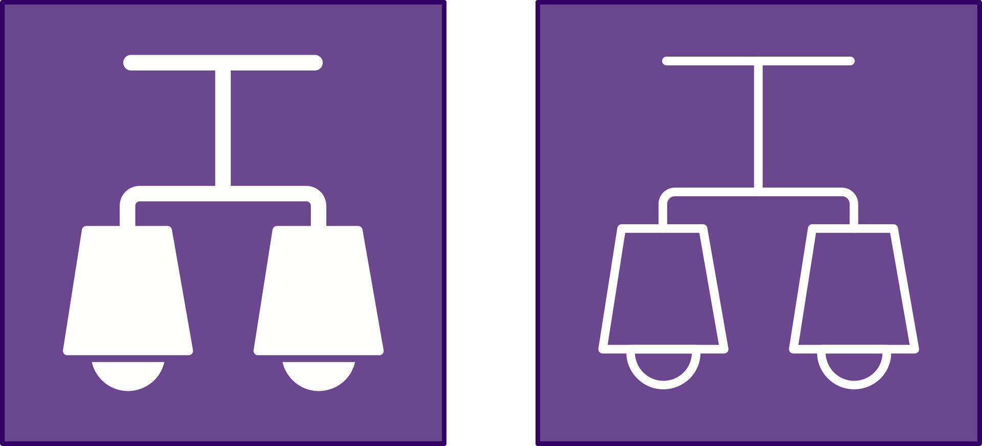 Lit Lamp Icon Design vector