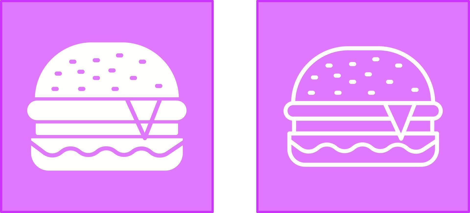 diseño de icono de hamburguesa vector