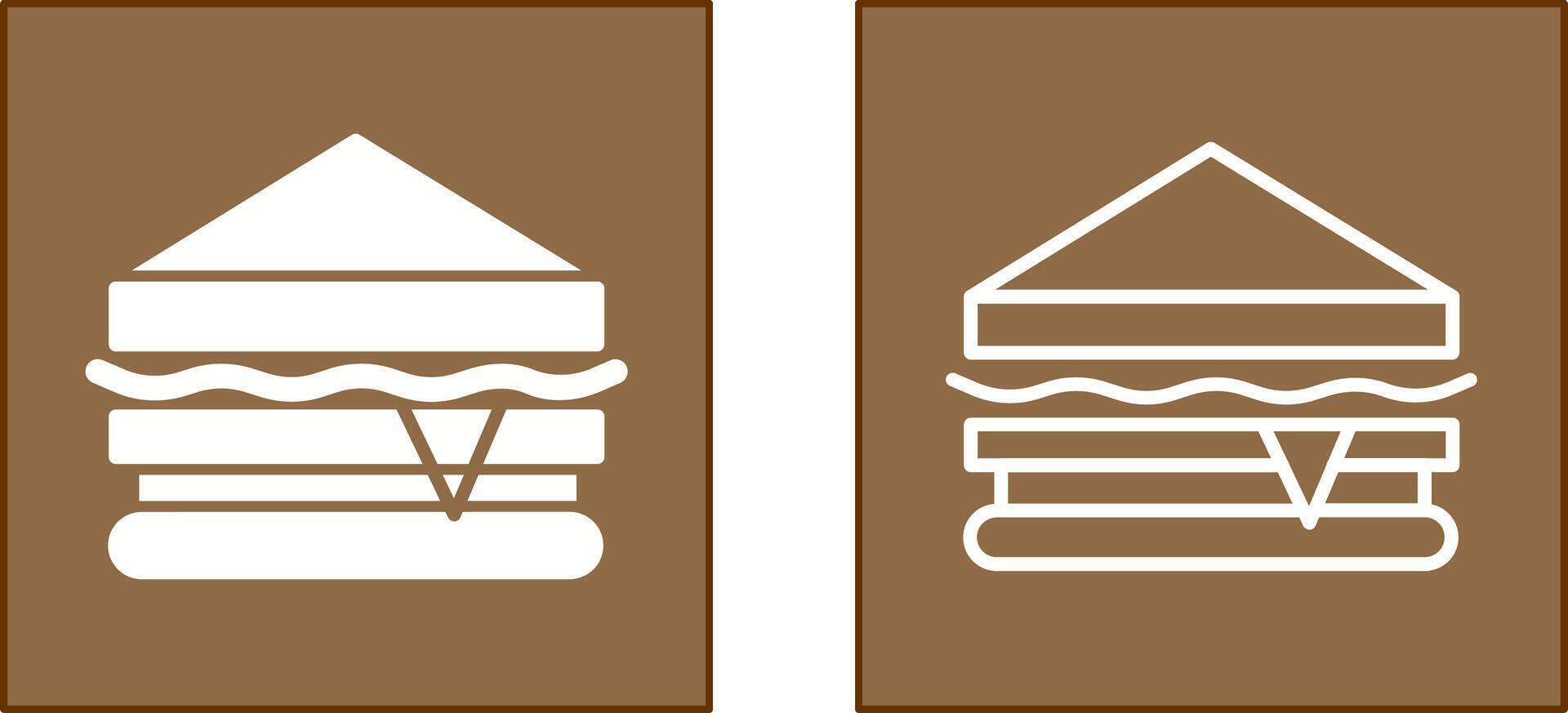 diseño de icono de sandwich vector