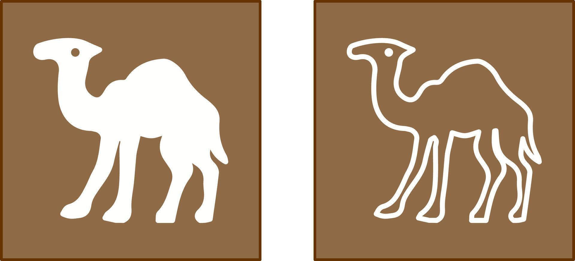 diseño de icono de camello vector