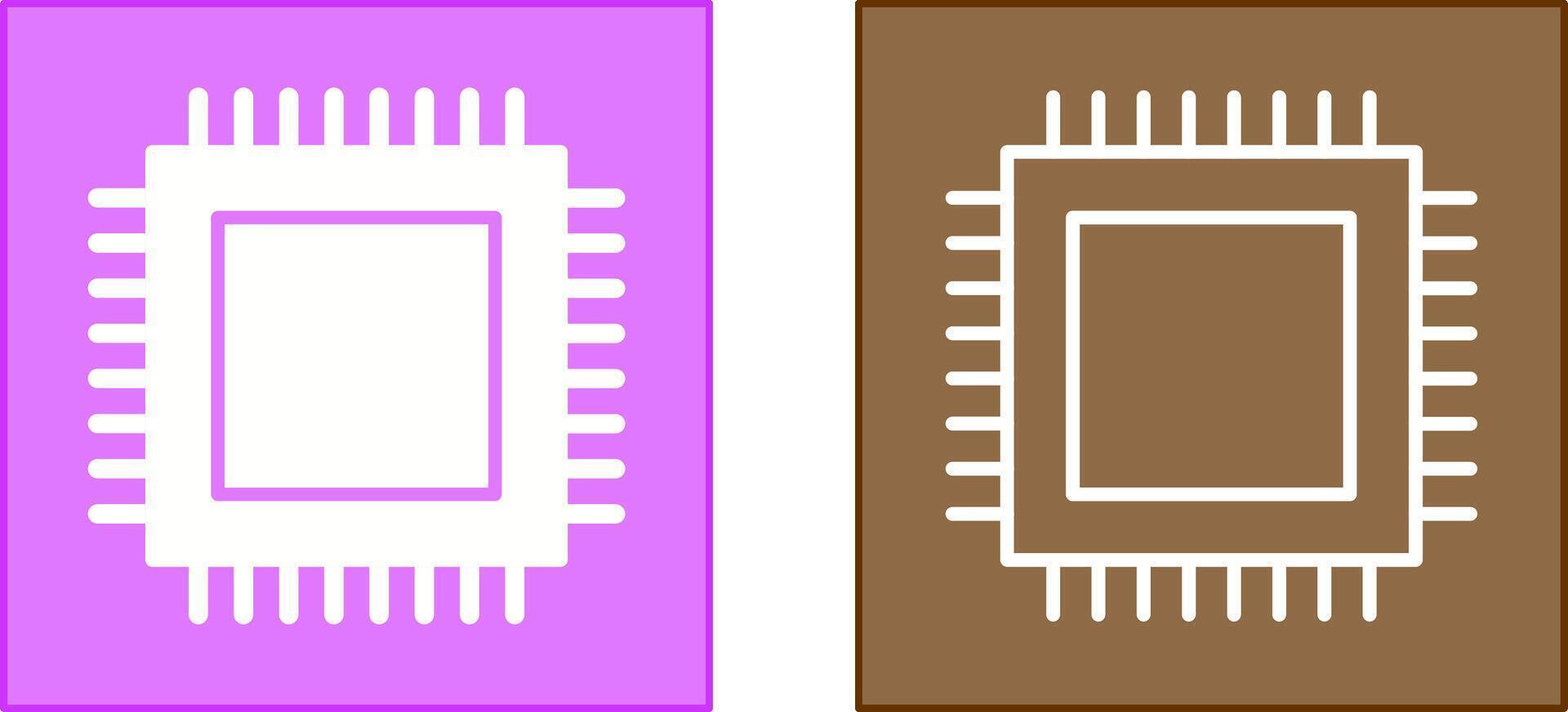 CPU Icon Design vector