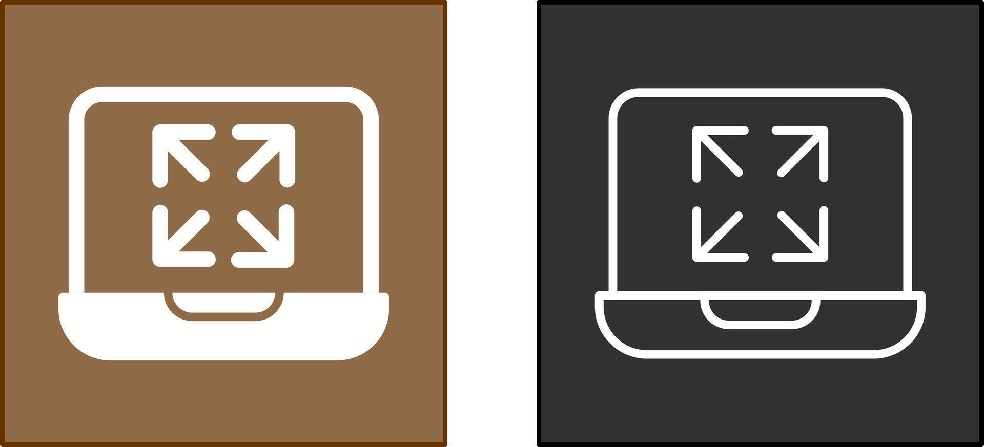 Maximize Icon Design vector
