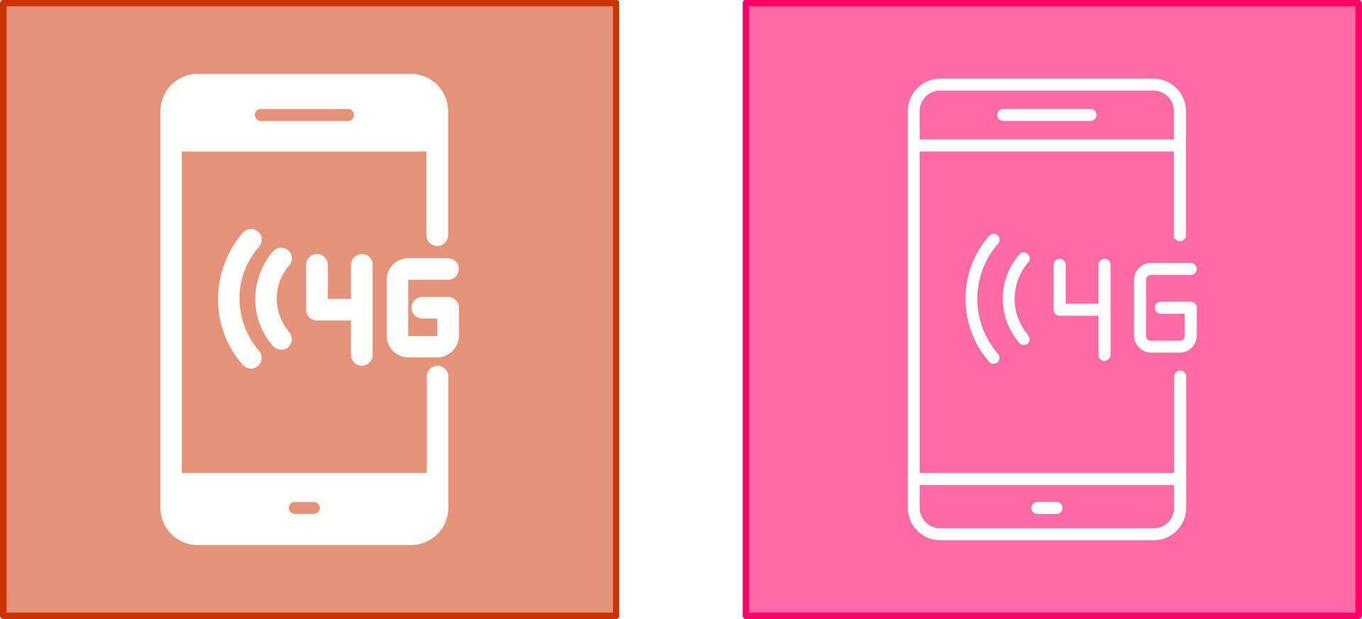 4G Icon Design vector