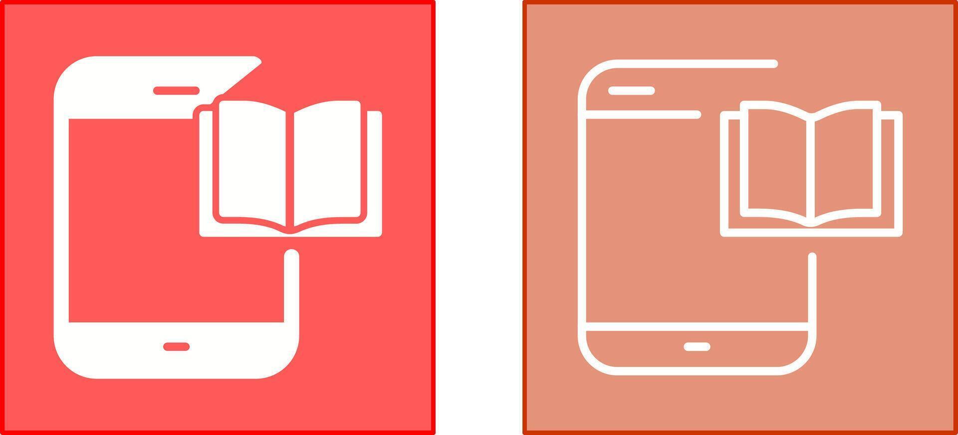 Ebook Icon Design vector