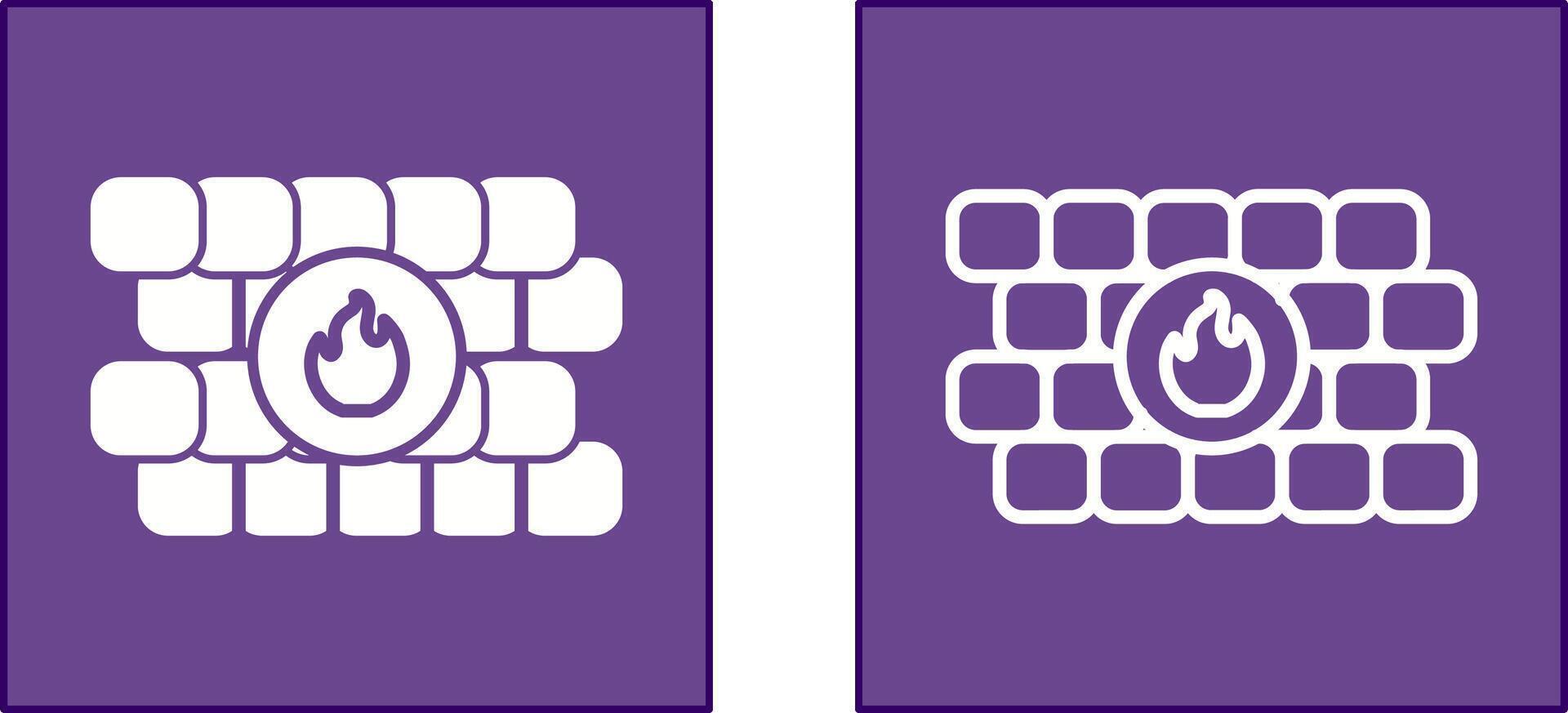 FireWall Icon Design vector