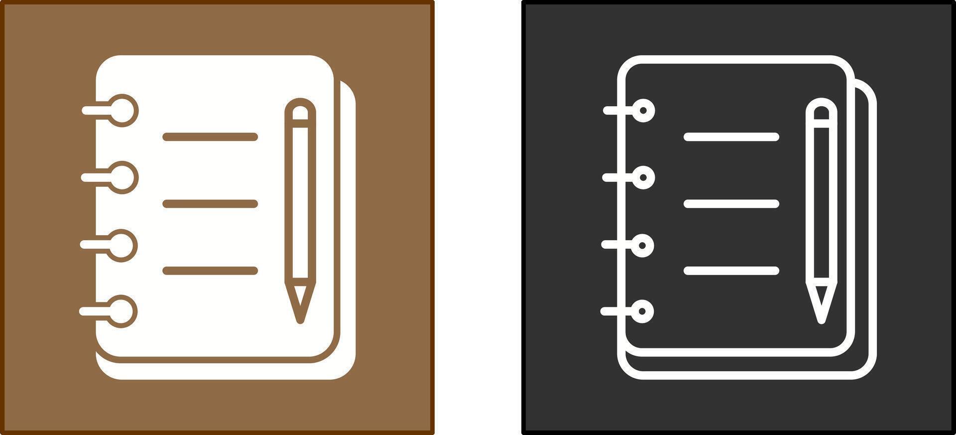 Journal Icon Design vector