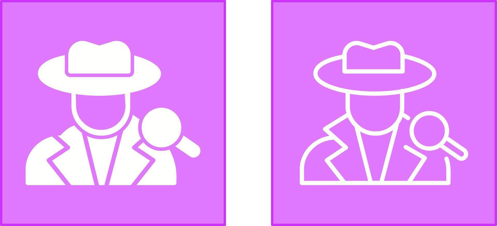 Detective Icon Design vector