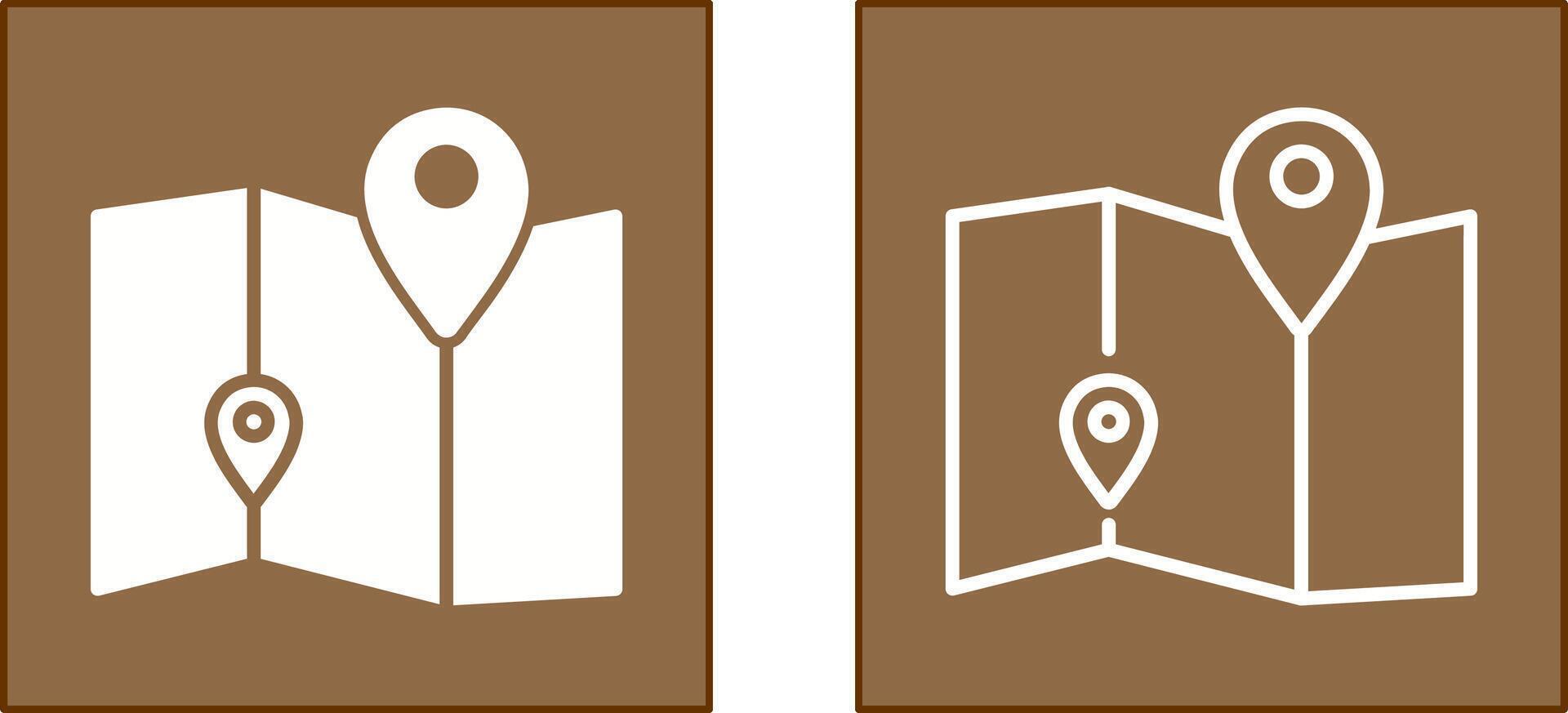 Map Icon Design vector