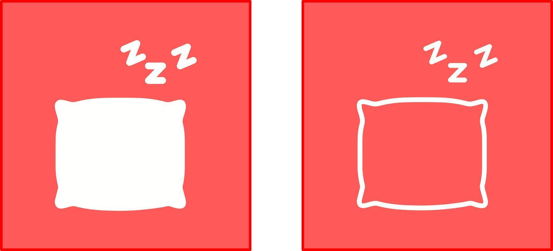 diseño de icono de almohada vector