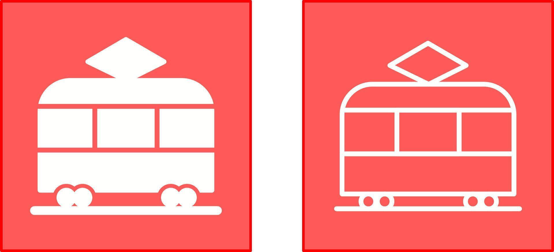 Tram Icon Design vector