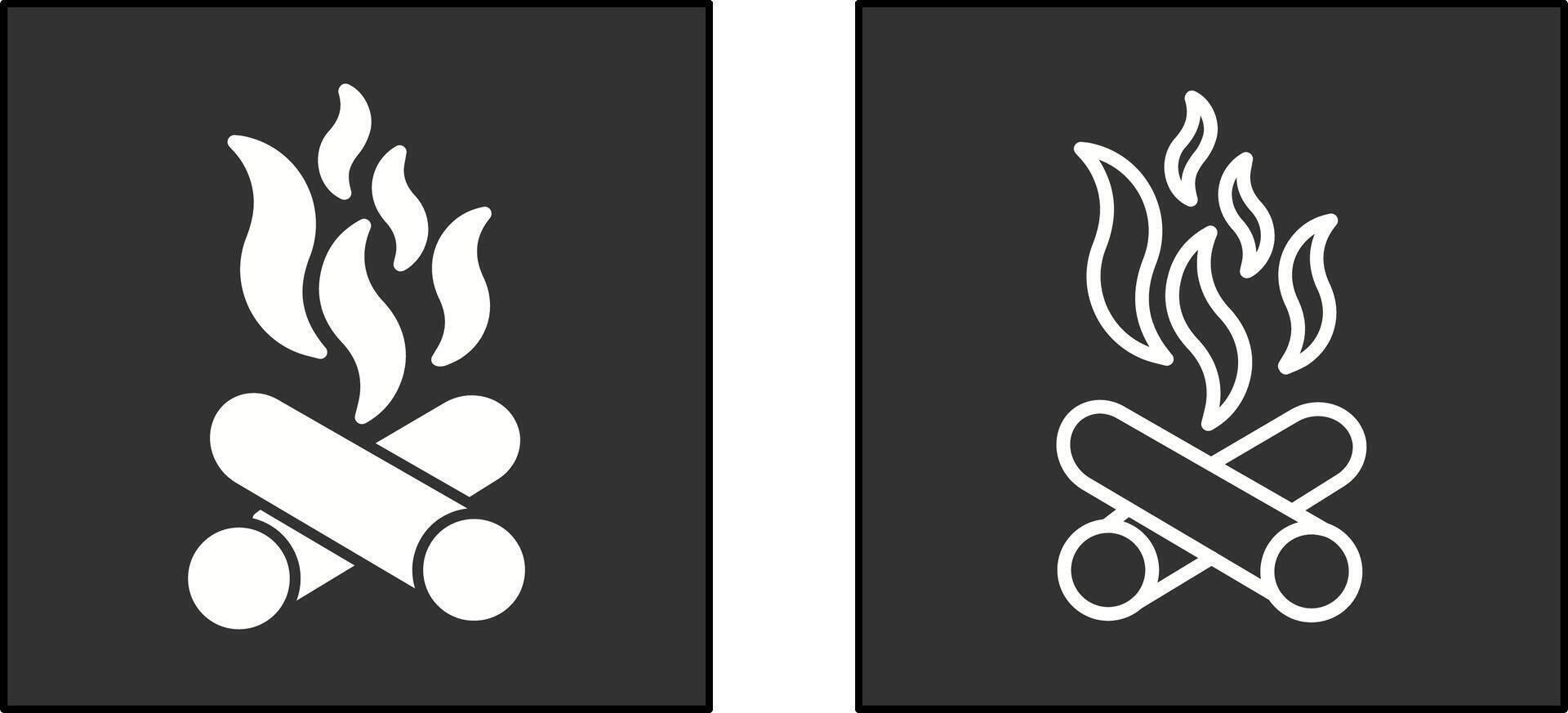 Bonfire Icon Design vector