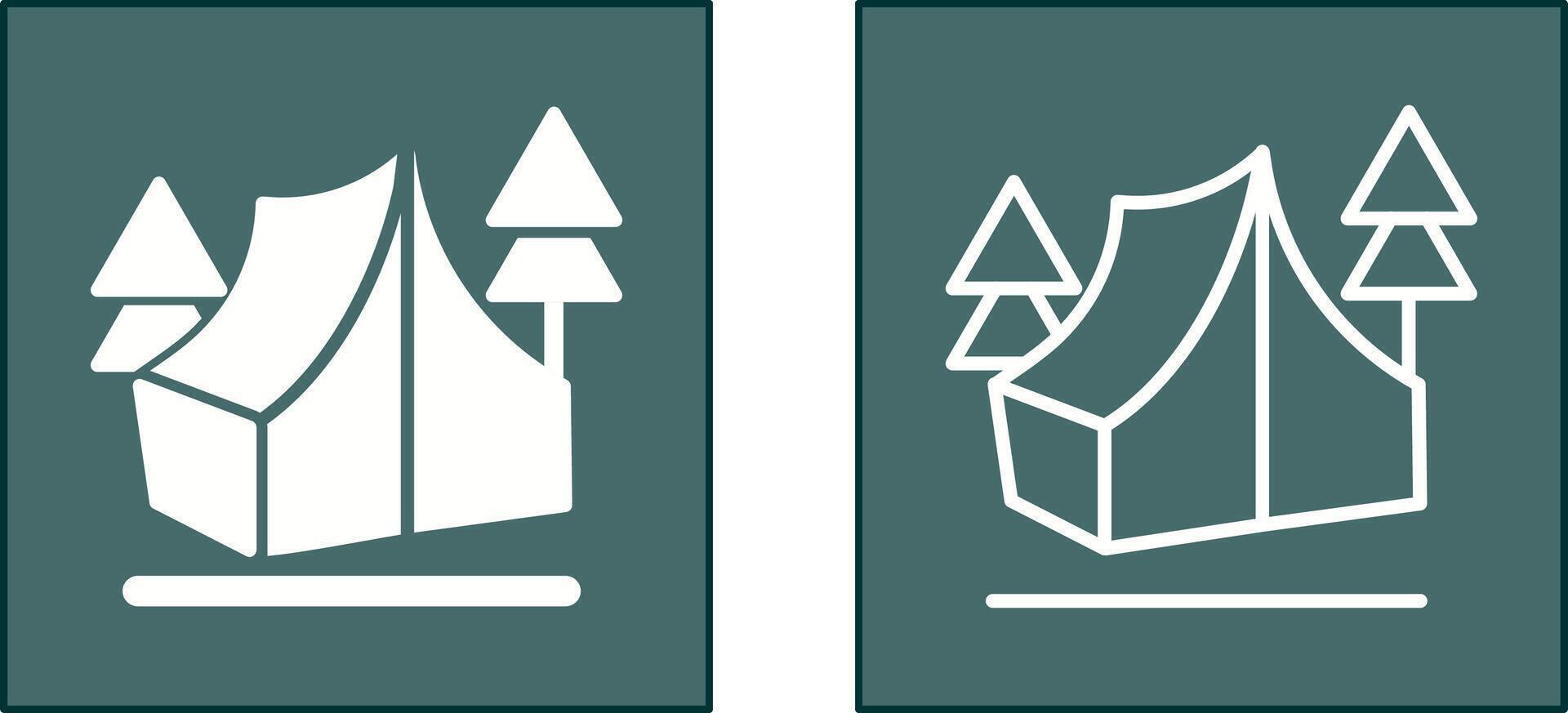 Camp Icon Design vector