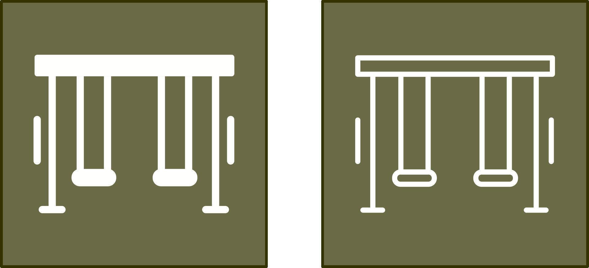 diseño de icono de columpio vector