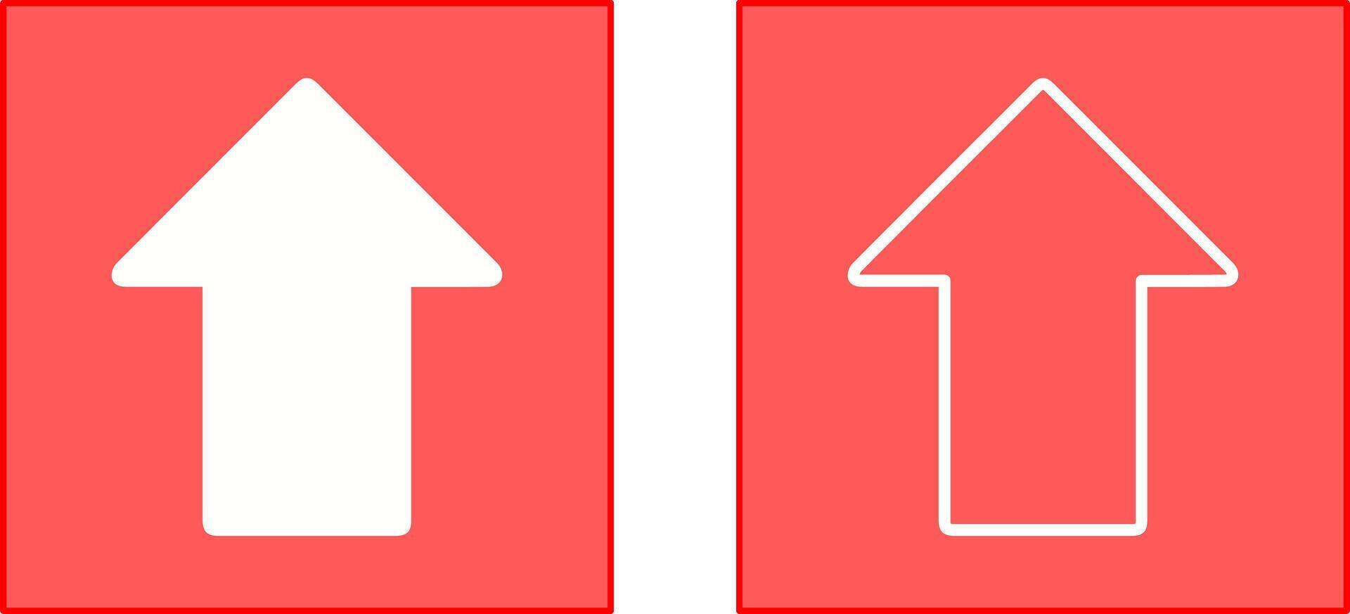 Up Icon Design vector