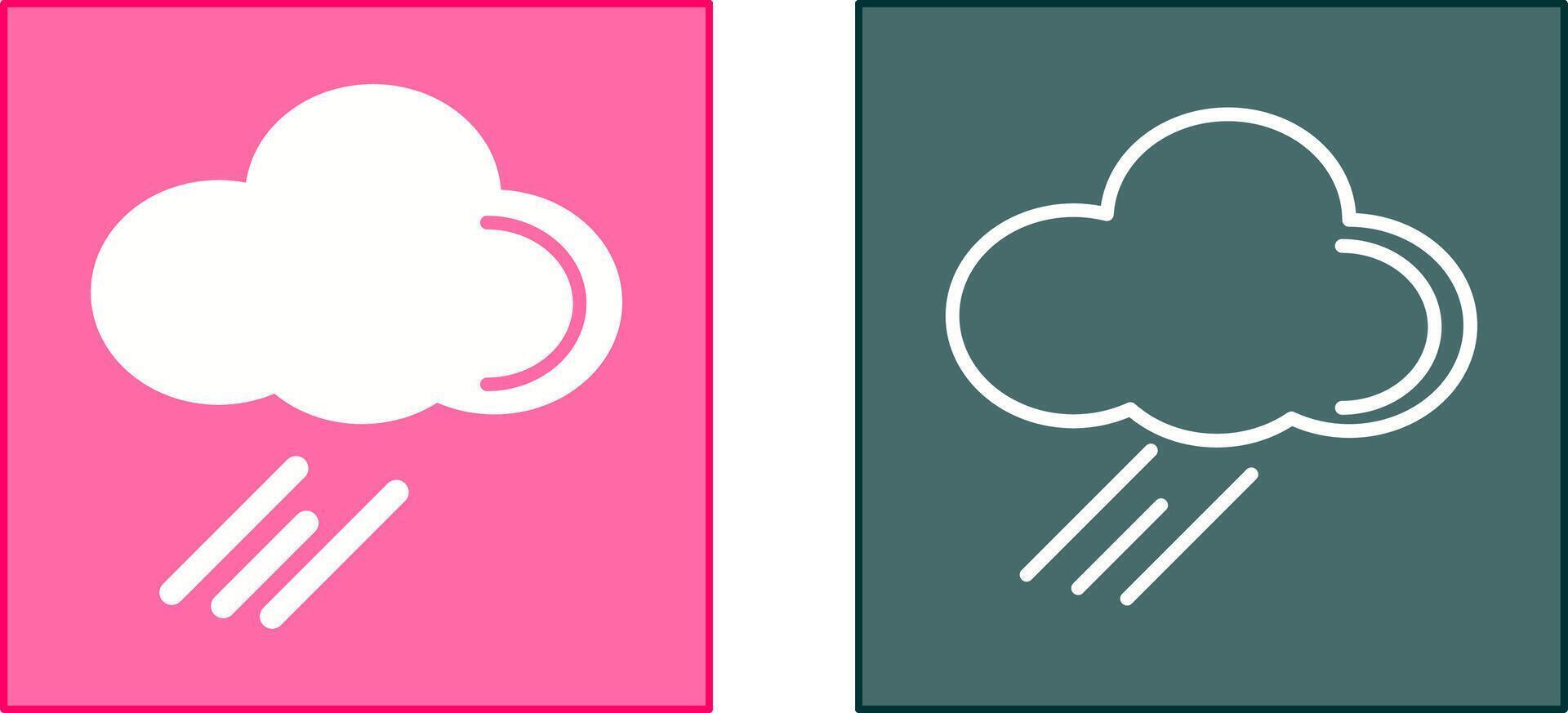 diseño de icono de lluvia vector