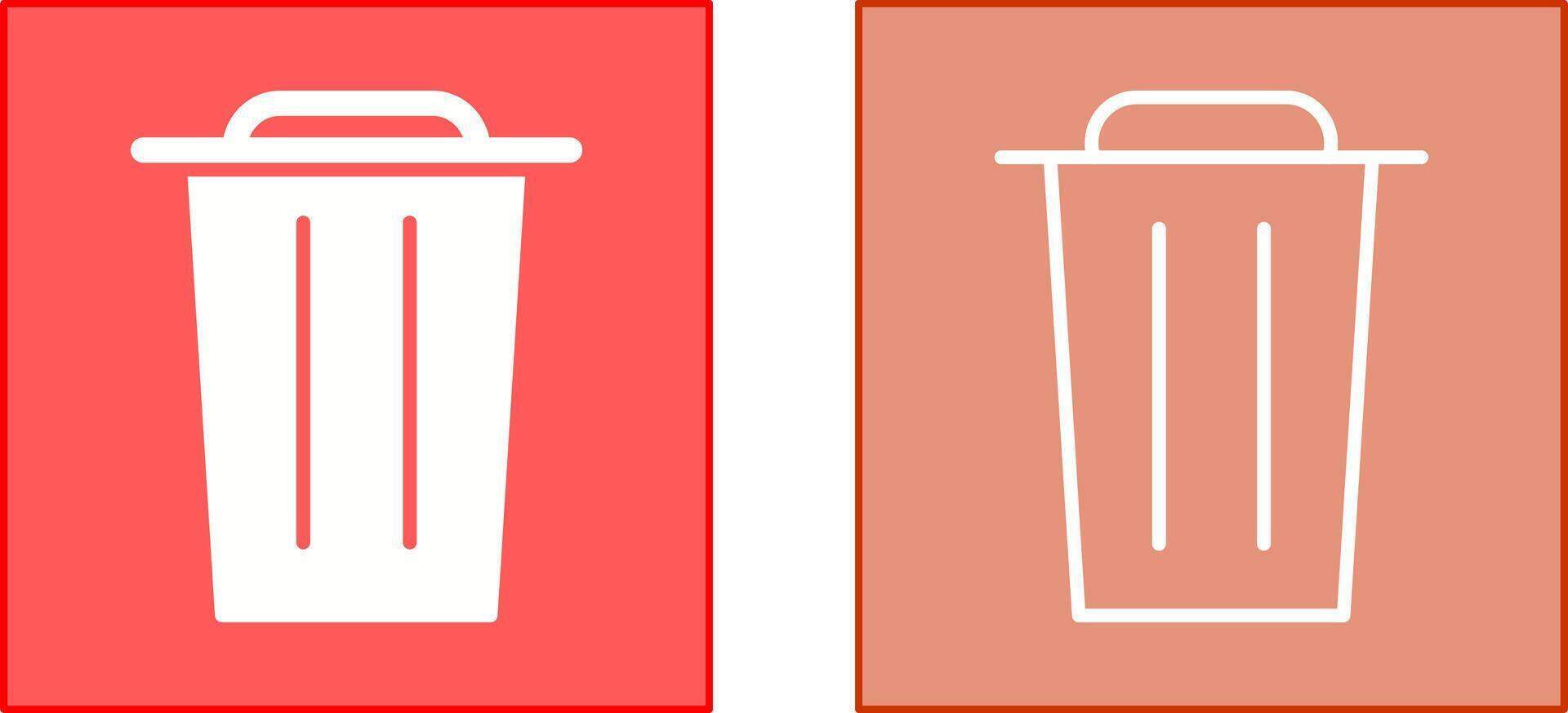 Garbage Icon Design vector
