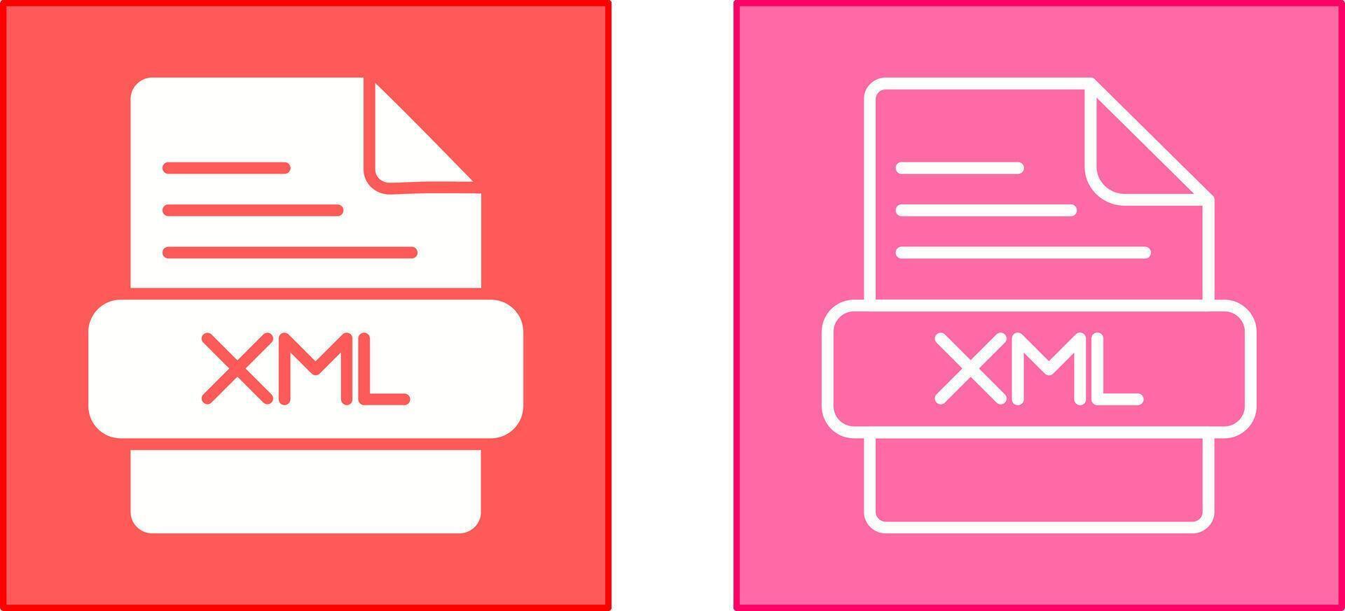 XML Icon Design vector
