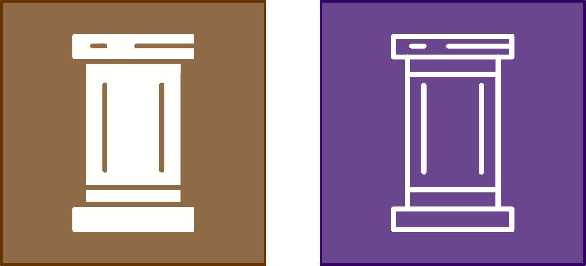 Pillar Icon Design vector