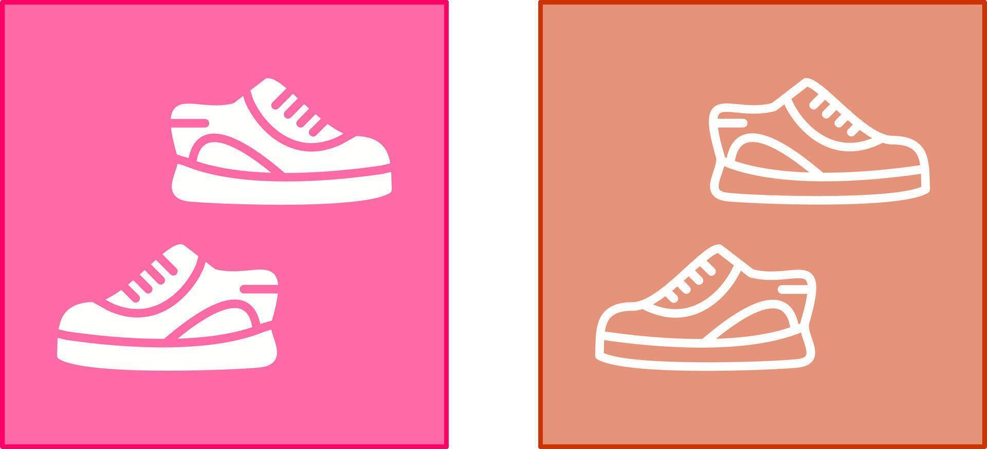 zapatillas icono diseño vector