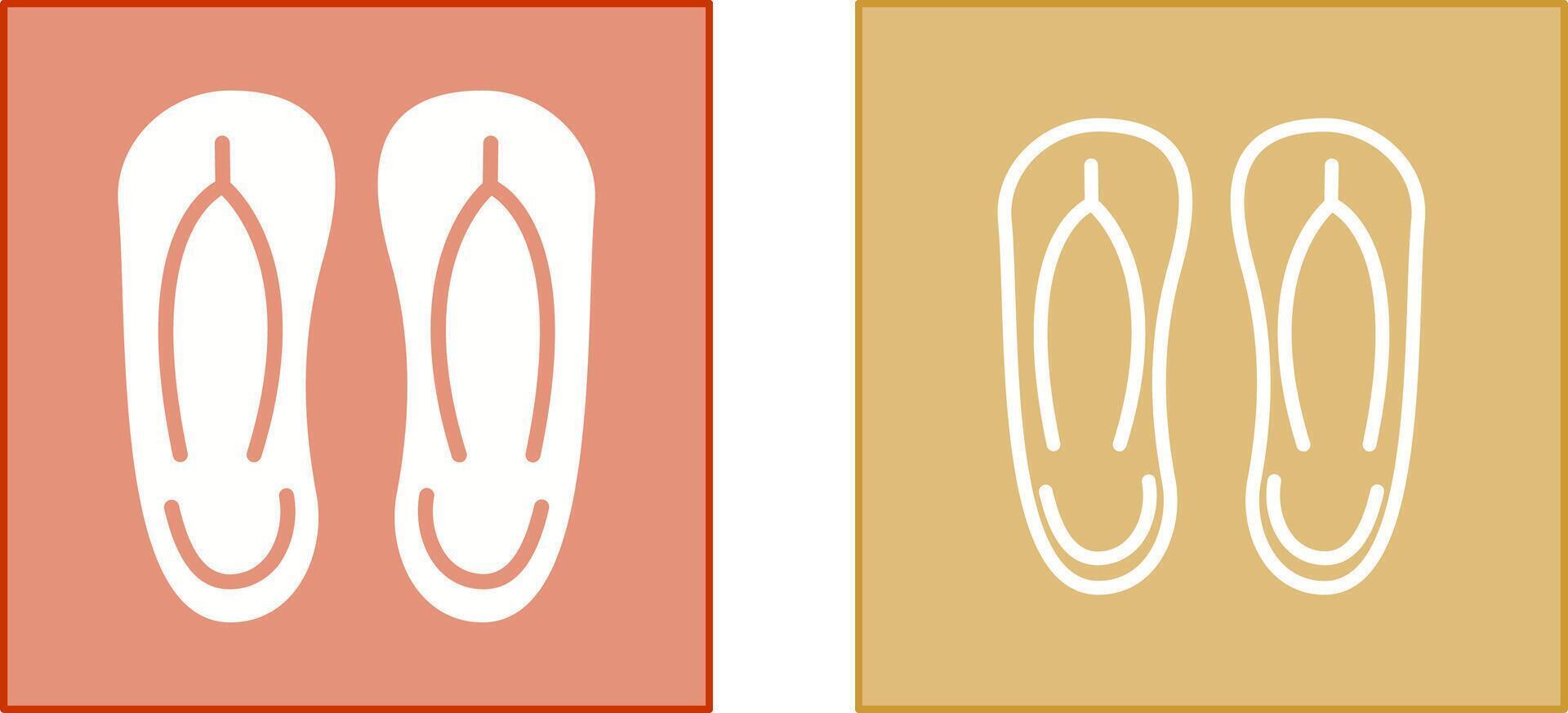 Slippers Icon Design vector