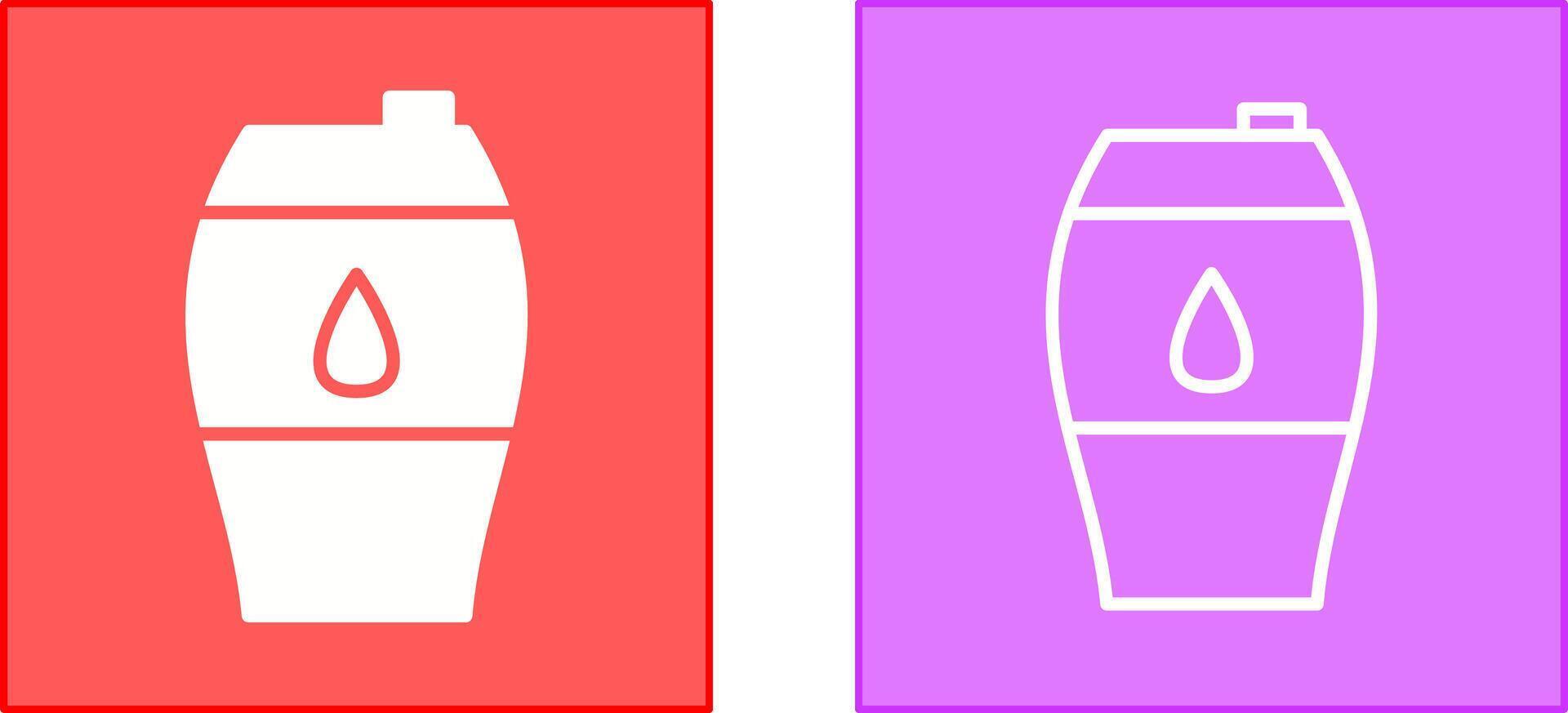 diseño de icono de barril vector