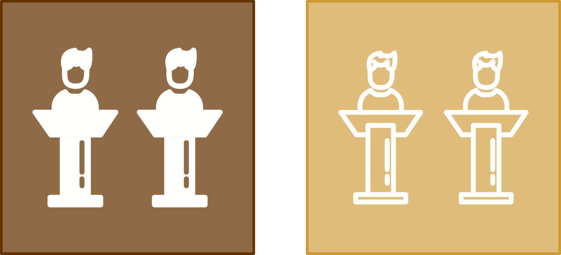 Debate Icon Design vector