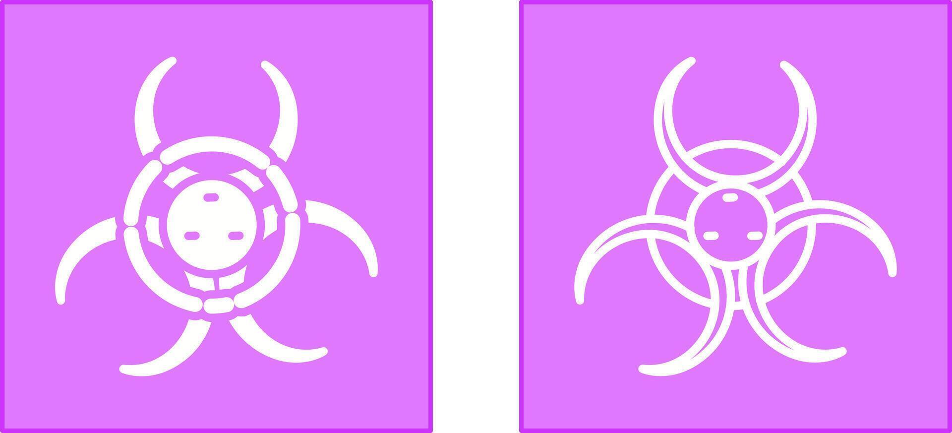 Biohazard Icon Design vector