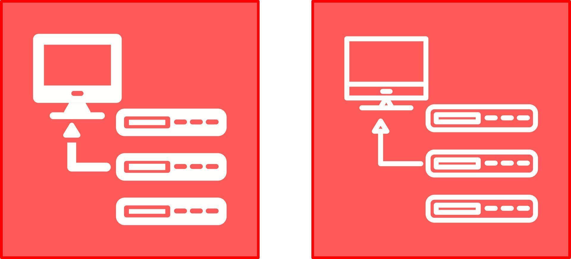 diseño de icono de base de datos vector