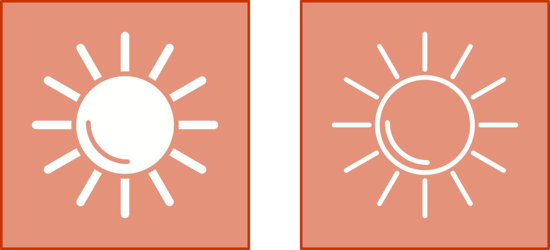 diseño de icono de sol vector