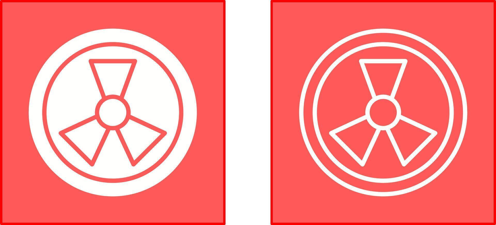 Radiation Icon Design vector