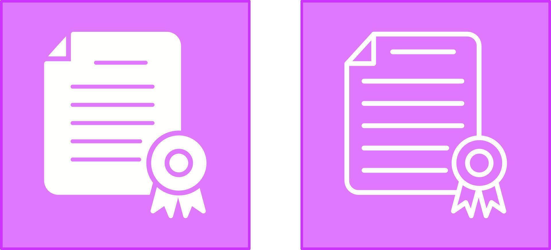 Diploma Icon Design vector