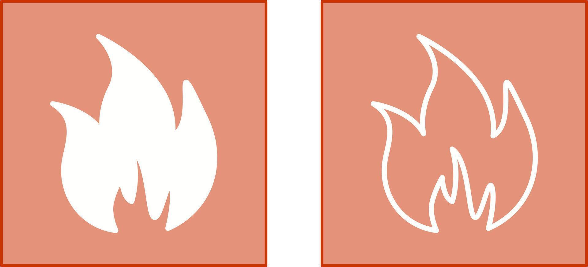 Flame Icon Design vector